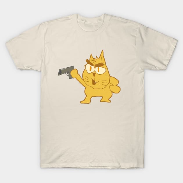 cat gun T-Shirt by gabby